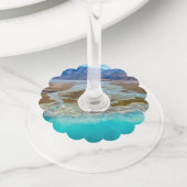 テカポ湖とニュージーランド南部アルプス ワイングラスタグ (クローズアップ)