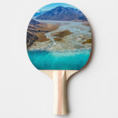 テカポ湖とニュージーランド南部アルプス 卓球ラケット (正面)