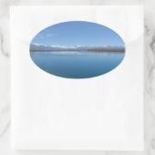 テカポ湖（ニュージーランド） 楕円形シール (バッグ)