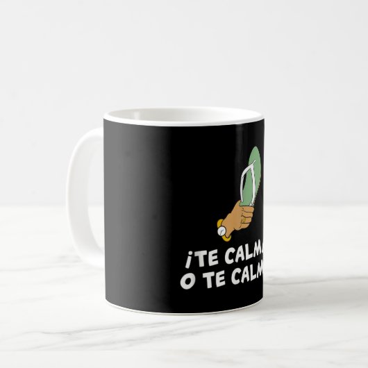 テカルマスオテカルモヒスパニックスペインの コーヒーマグカップ (正面左)