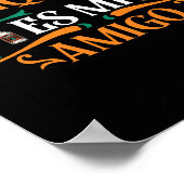 テキおもしろいーラEs Mi Amigo Tequilaは私の友人Mex ポスター (角)