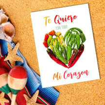 テキエロチリピーパーズハートバレンタインハガキ