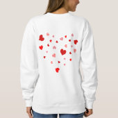 テキエロムチョ赤いハートビッグハートの形成 スウェットシャツ (裏面)