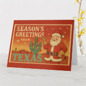 テキサスからの季節の挨拶 カード (黄色い花)