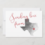 テキサスから愛を贈る - バレンタインデー シーズンカード (正面)
