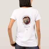 テキサスで一番の愛犬のママ 写真入りカスタムTシャツ Tシャツ (裏面)