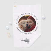 テキサスで一番の愛犬家のママ 写真入り オリジナルグッズ ゴルフタオル (インサイチュ)