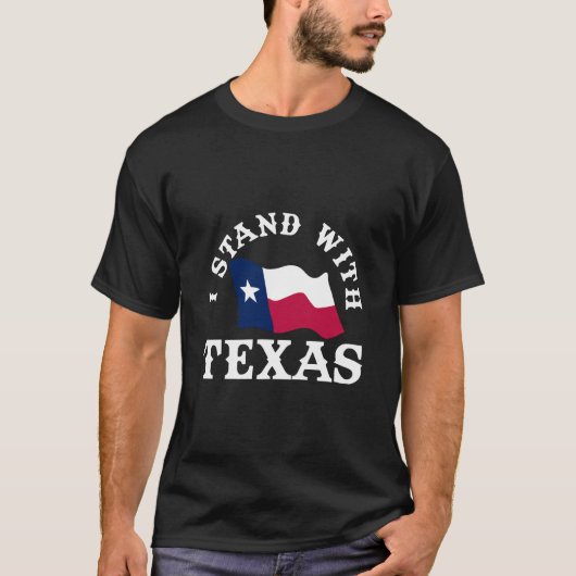 テキサスと共に立ち上がる Tシャツ (正面)