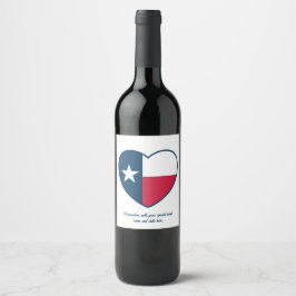 テキサスのシンボル, テキサス州旗, ハート ワインラベル