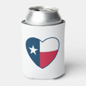 テキサスのシンボル, テキサス州旗, ハート 缶クーラー (缶正面)