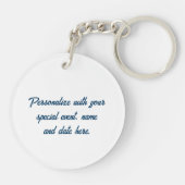 テキサスのシンボル, テキサス, ネイビーブルー キーホルダー (裏面)