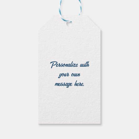 テキサスのシンボル, テキサス, ネイビーブルー ギフトタグ (裏面)