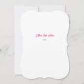 テキサスのシンボル, テキサス, ピンク 招待状 (裏面)