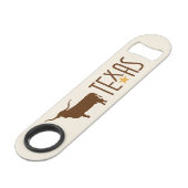 テキサスのシンボル, ロングホーン, ブラウン スピード栓抜き (正面アングル)