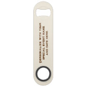 テキサスのシンボル, ロングホーン, ブラウン スピード栓抜き (裏面)