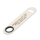 テキサスのシンボル, ロングホーン, ブラウン スピード栓抜き (裏面アングル)