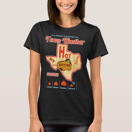テキサスの夏の熱波 Tシャツ (正面)