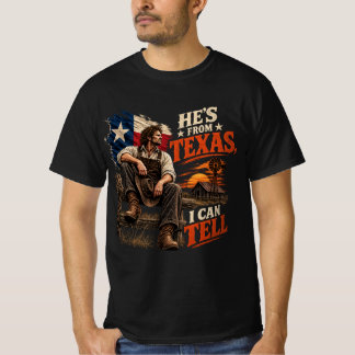 テキサスは彼の出身地 チェーンソーホラー ハロウィン Tシャツ