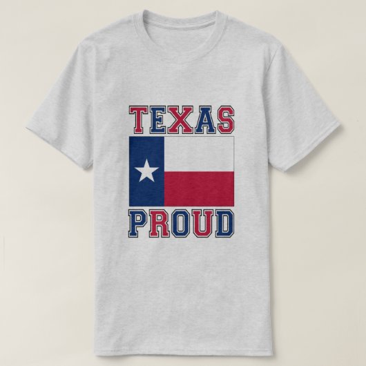 テキサスを誇りに思う Tシャツ (デザイン正面)