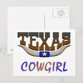 テキサスカウガール ポストカード (正面/裏面)