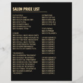 テキサスガール、ヘアスタイリスト、ヘアサロン広告 チラシ (裏面)