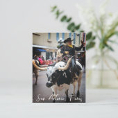 テキサスサンアントニオのロングホーン ポストカード (スタンド正面)