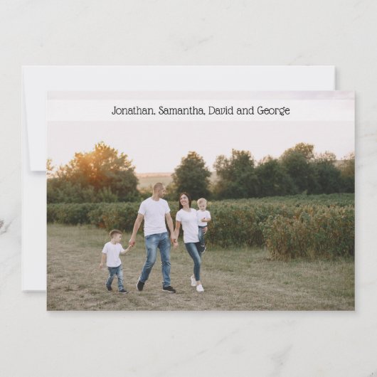 テキサススタイルの文字とポインセチアの花輪 シーズンカード (裏面)