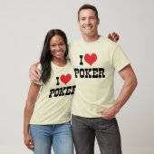 テキサスホールデムを愛するハートポーカー Tシャツ (ユニセックス)