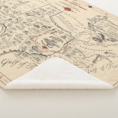 テキサス人の(テキサス州)の米国の地図 シェルパブランケット (3/4)