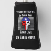 テキサス人はむしろ死ぬ足 ゴルフヘッドカバー (回転90)