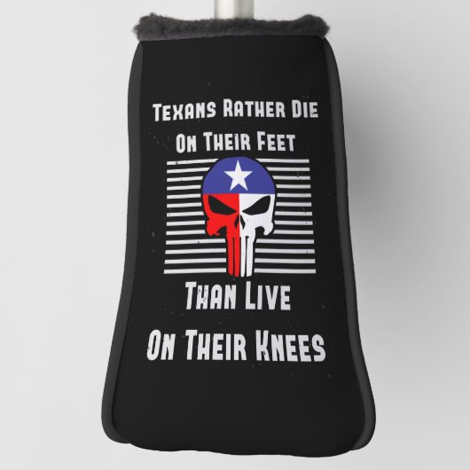 テキサス人はむしろ死ぬ足 ゴルフヘッドカバー (回転90)