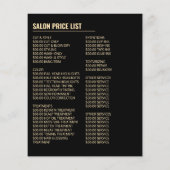 テキサス娘、ヘアスタイリスト、ヘアサロン広告 チラシ (裏面)