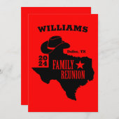 テキサス家族再会 招待状 (正面/裏面)