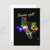 テキサス州ありがとう サンキューカード (正面/裏面)