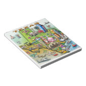 テキサス州おもしろいの地図 ノートパッド (アングル)