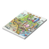 テキサス州おもしろいの地図 ノートパッド (回転)