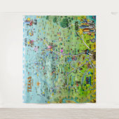 テキサス州おもしろいマップタペストリー タペストリー (正面)