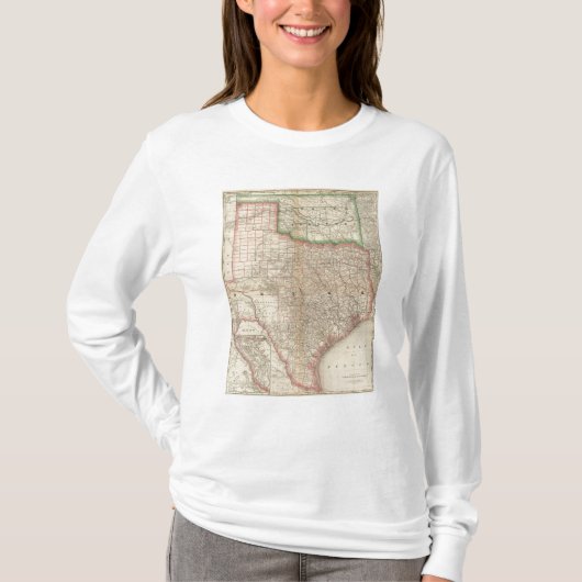 テキサス州およびインドの領域 Tシャツ (正面)