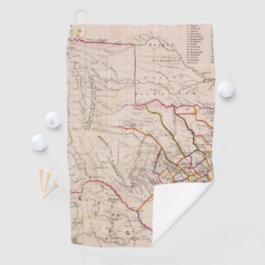 テキサス州およびオクラホマ ゴルフタオル (インサイチュ)