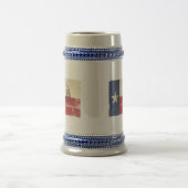 テキサス州およびガズデンの旗 ビールジョッキ (中央)