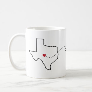 テキサス州からネブラスカへ-ハート2ハート コーヒーマグカップ