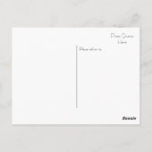 テキサス州から愛を送る桃と金ゴールドのグリッター ポストカード (裏面)