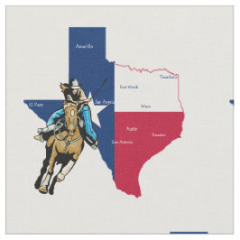 テキサス州で競争する西部のロデオの女性のカーボーイのバレル ファブリック