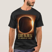 テキサス州で2024年皆既日食を記念しよう Tシャツ (正面)