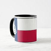 "テキサス州で"のマグ踏まないで下さい マグカップ (正面左)