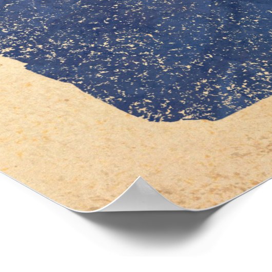 テキサス州とガッズデン国旗 ポスター (角)