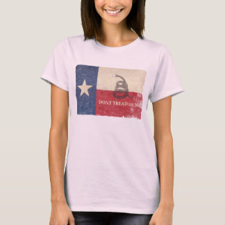 テキサス州とガッズデン国旗 Tシャツ