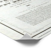 テキサス州とニューメキシコの一部の地図 ポスター (角)