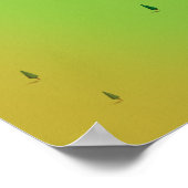 テキサス州とルイジアナ州のトレドベンド貯水湖の地図 ポスター (角)