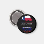 テキサス州とルーツロシアの栽培 マグネット (正面/裏面)